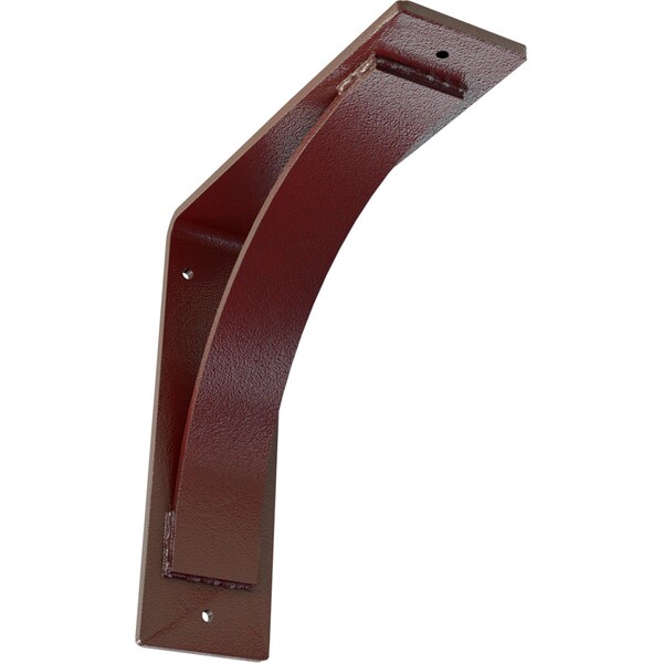 Ekena Millwork Morris Steel Bracket, Hammered Bright Red 3"W x 10"D x 10"H BKTM03X10X10MOHRE - main